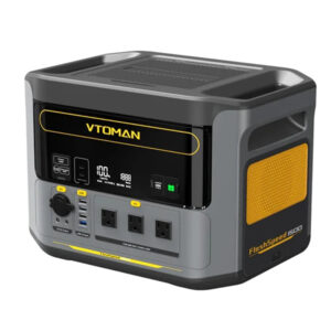 [US Direct] VTOMAN Flashspeed 1500 1500W/1548Wh Lifepo4 Battery Power Station 3100+ Deep Cycles Backup Power with 1500W Continuous Power, Regulated 12V DC, PD 100W Type-C for Home Backup RV, Camping, Blackout