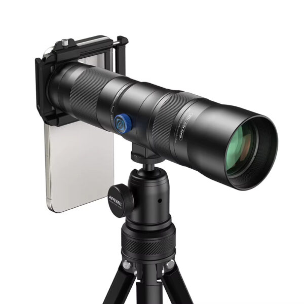 APEXEL T60 20-60X Telephoto HD Telescope Cell Phone Monocular Telescope Phone Lens Monoculars Zoom Kit with Triangle Bracket