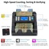 Bill Value Counter & Counterfeit Detector - Money Cash Currency Machine (NC25)