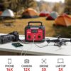 Portable Power Station 240W, 201.6Wh/56000Mah Lithium-Ion Battery with 110V AC Outlet, Solar Generator (Solar Panel Optional) for Emergencies Home and Outdoor Camping