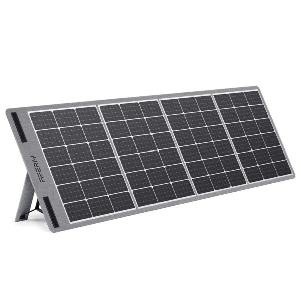 [US Direct]  Foldable Solar Panel 200W, Lightweight Solar Panel with 5 Outputs, with Multi-Contact 4 Output/Dc Adapter for Power Station, Solar Generator, Camping, Motorhome, Boat, Power Outage, Outdoor, Garden
