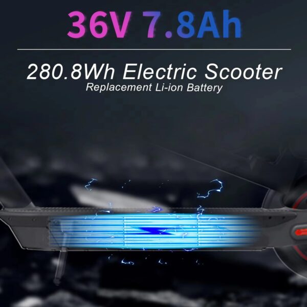 [EU/USA Direct]  HA113-4 36V 7.8Ah 280.8Wh Folding Electric Bike Scooter Battery - Powered by High-Quality 18650 Lithium-Ion Cells | 15A BMS | Waterproof | XT30 Connector | Fits 36V 250W-500W Motor