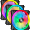QL Series, Ql120 RGB, 120Mm RGB LED Fan, Triple Pack with Lighting Node Core