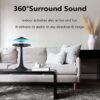 Magnetic Levitating UFO Bluetooth Speaker Table Lamp with Colorful Light Show, Office Home Decor Cool Stuff,Gadgets for Men Electronics,Birthday Christmas Creative Gift(Black)