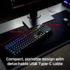 Alloy Origins - Mechanical Gaming Keyboard, Software-Controlled Light & Macro Customization, Compact Form Factor, RGB LED Backlit - Linear Red Switch (Black)