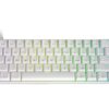 HK GAMING GK61 Mechanical Gaming Keyboard | 61 Keys RGB Backlit for Pc/Mac ( White, Gateron Optical Blue)
