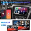 Android Double Din Car Stereo Car Radio Wireless Carplay Android Auto Head Unit Radio for Car with Bluetooth Touchscreen 9 Inch with Backup Camera In-Dash Navigation Bluetooth Car Electronics Video