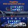 Portable Touchscreen Apple Carplay, 9.26" Wireless Carplay Screen for Car, Portable GPS Navigation for Car, Car Stereo with Airplay, AUX/FM, Googel, Siri, Bluetooth