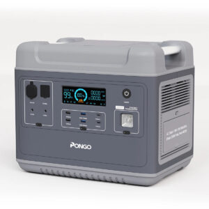 [US Direct] PONGO PSN2200 2000Wh Portable Power Station Lifepo4 Battery Pack Solar Generator with 6 110V/2200W Pure Sine Wave AC Outputs Portable Generator with 25A RV Output for Outdoor Camping
