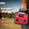 Portable Power Station 240W, 201.6Wh/56000Mah Lithium-Ion Battery with 110V AC Outlet, Solar Generator (Solar Panel Optional) for Emergencies Home and Outdoor Camping