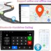 Android Double Din Car Stereo Car Radio Wireless Carplay Android Auto Head Unit Radio for Car with Bluetooth Touchscreen 9 Inch with Backup Camera In-Dash Navigation Bluetooth Car Electronics Video