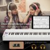 Sonart 88-Key Full Size Digital Piano Weighted Keyboard W/ Sustain Pedal White