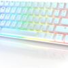 HK GAMING GK61 Mechanical Gaming Keyboard | 61 Keys RGB Backlit for Pc/Mac ( White, Gateron Optical Blue)