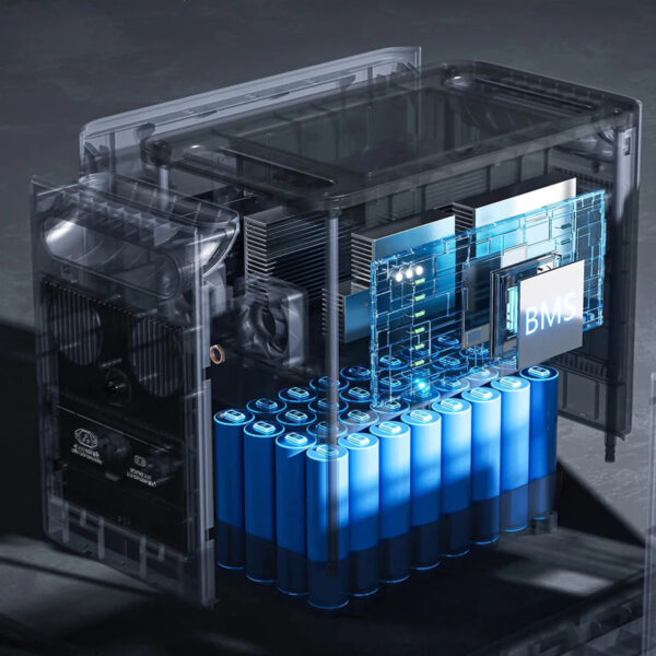 [UK Direct]  P110-D 1200W 960Wh Lifepo4 Portable Power Station UPS Pure Sine Wave 14 Outputs, Fully Recharge in 1.5 Hours with LED Light Solar Generator for Outdoor Camping Home Emergency Backup Power UK Plug