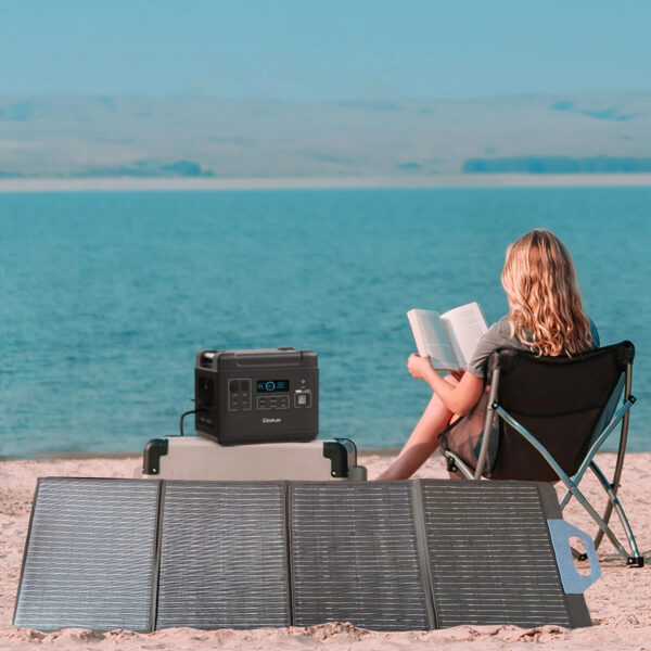 [US Direct] IDEAPLAY SN2200 Portable Power Station 2000Wh Lifepo4 Battery Pack Solar Generator with 6 110V/2200W Pure Sine Wave AC Outputs, Portable Generator with 25A RV Output for Outdoor Camping, Home UPS Power Supply, Emergency