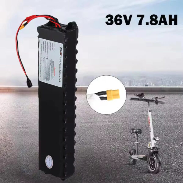 [EU/USA Direct]  HA113-4 36V 7.8Ah 280.8Wh Folding Electric Bike Scooter Battery - Powered by High-Quality 18650 Lithium-Ion Cells | 15A BMS | Waterproof | XT30 Connector | Fits 36V 250W-500W Motor