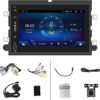 Android 10 Car Stereo 7 Inch Carplay Car Radio for Ford F150/F250/350/Ford Fusion, Multimedia Touchscreen Radio 2G RAM+32G ROM, GPS Navigation DSP Bluetooth Wifi, Backup Camera
