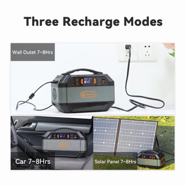 [USA Direct] Flashfish P56 Power Station 330W 81000Mah/3.7V Solar Power Generator Outdoor Power Supply Lifepo4 Battery for Home Outdoor