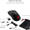 Wireless Optical Gaming Mouse for PC - ROG Gladius II | Right-Hand Grip | 12000 DPI Optical Sensor, 400 IPS, Omron Switches | 6 Programmable Buttons | Aura Sync RGB Lighting, ROG Armoury II