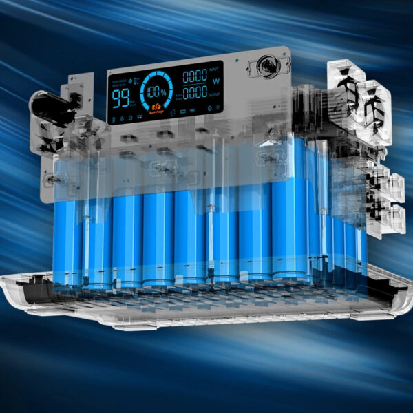 [US Direct] IDEAPLAY SN2200 Portable Power Station 2000Wh Lifepo4 Battery Pack Solar Generator with 6 110V/2200W Pure Sine Wave AC Outputs, Portable Generator with 25A RV Output for Outdoor Camping, Home UPS Power Supply, Emergency