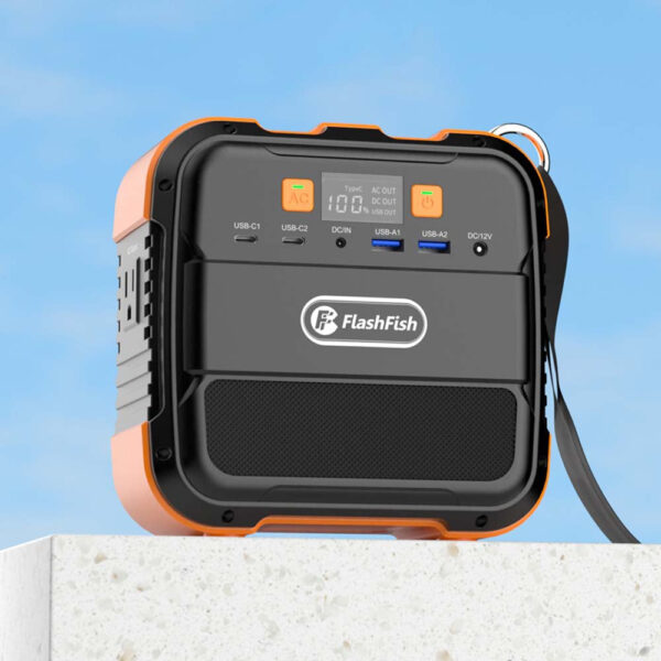 [US Direct] Flashfish A101 120W 96Wh 26400Mah Portable Power Station Power Generator Supply Backup Battery Portable Power Bank Supply Lithium Battery for Camping Outing Travel