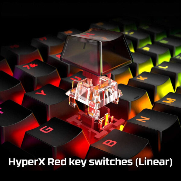 Alloy Origins - Mechanical Gaming Keyboard, Software-Controlled Light & Macro Customization, Compact Form Factor, RGB LED Backlit - Linear Red Switch (Black)