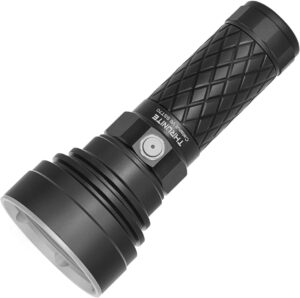 Catapult V6 SST70 USB-C Rechargeable Flashlight, 2836 Lumens, 692M Long Beam Distance, High-Performance LED Searchlight for Tactical, Camping, and Hiking, Black, Cool White - CW