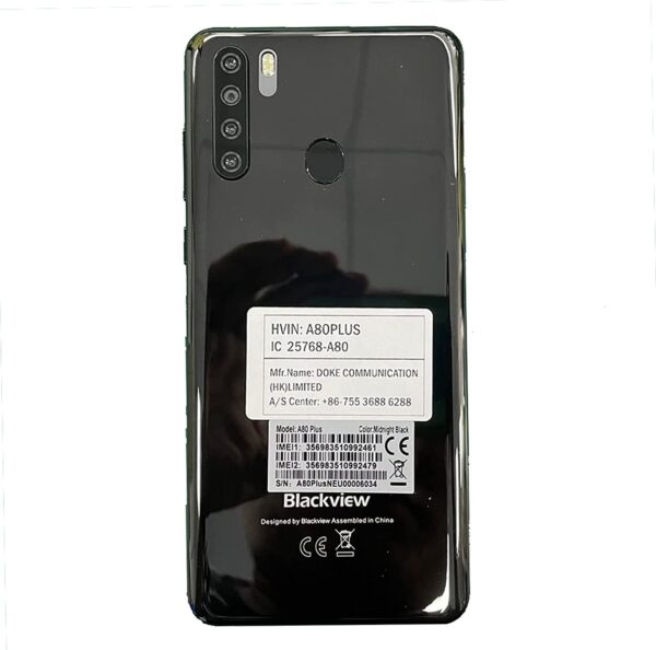 Unlocked Smartphones, A80 Plus, Dual Sim Unlocked Cell Phones, Bundle Android 10 OS 4GB+64GB ROM, 6.5" HD+, Fingerprint Face Detection, 4680Mah Capacity Battery, 4G Tmobile Android Phone