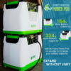 1800-Watt/2880W Peak Push Button Start Solar Powered Portable Generator with Power Pod and Three 100W Solar Panels