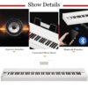 Sonart 88-Key Full Size Digital Piano Weighted Keyboard W/ Sustain Pedal White