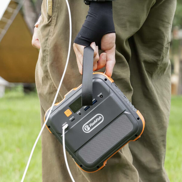 [US Direct] Flashfish A101 120W 96Wh 26400Mah Portable Power Station Power Generator Supply Backup Battery Portable Power Bank Supply Lithium Battery for Camping Outing Travel