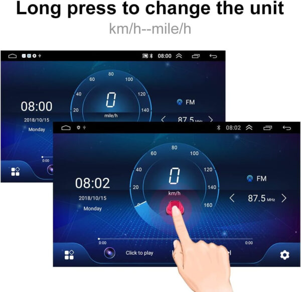 Android 10 Car Stereo 7 Inch Carplay Car Radio for Ford F150/F250/350/Ford Fusion, Multimedia Touchscreen Radio 2G RAM+32G ROM, GPS Navigation DSP Bluetooth Wifi, Backup Camera