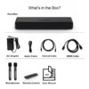 4.1Ch Sound Bar for TV, 150W Soundbar with Subwoofer with 2 Mic, Karaoke Machine with 4 Drivers, Bluetooth/Usb/Optical/Aux/Hdmi Connectivity