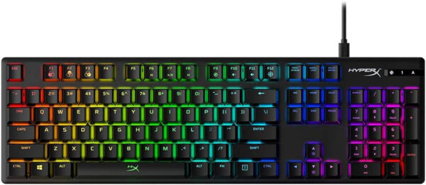 Alloy Origins - Mechanical Gaming Keyboard, Software-Controlled Light & Macro Customization, Compact Form Factor, RGB LED Backlit - Linear Red Switch (Black)